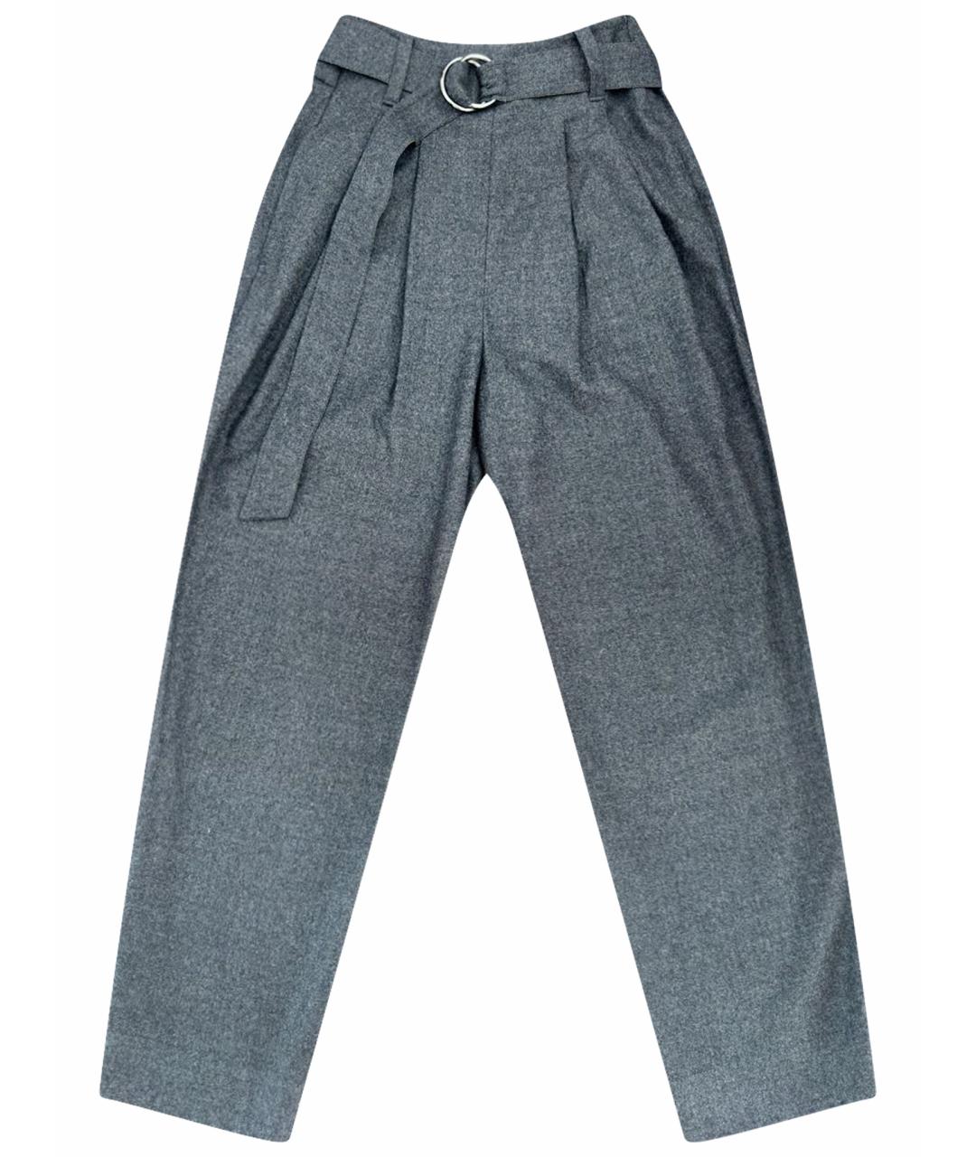 BRUNELLO CUCINELLI Серые шерстяные кюлоты, фото 1