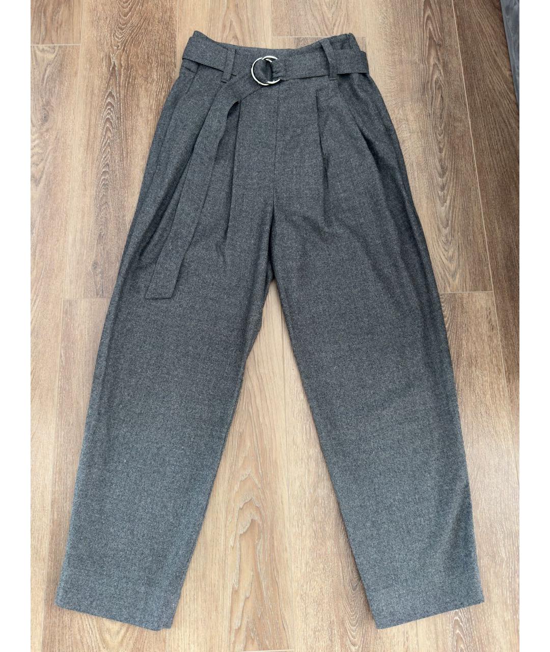 BRUNELLO CUCINELLI Серые шерстяные кюлоты, фото 6