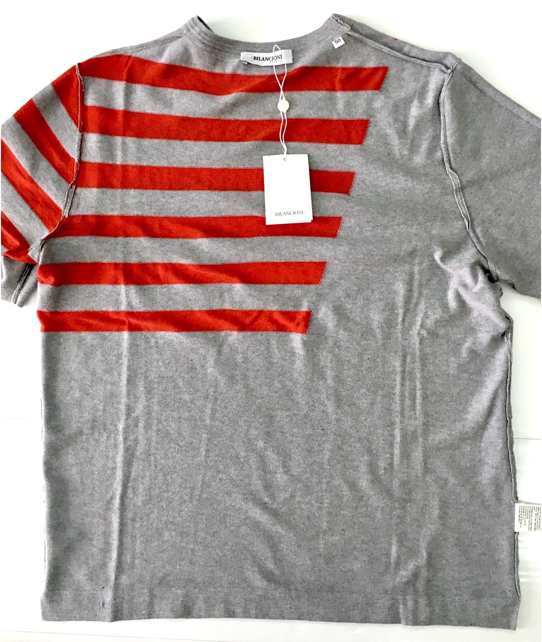 BILANCIONI Мульти хлопко-леновая футболка, фото 3