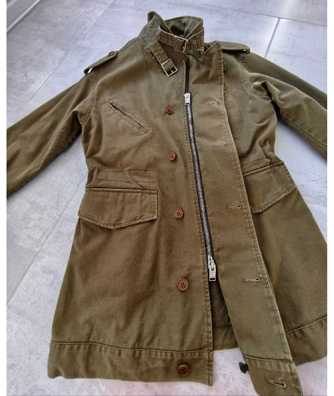 SAINT LAURENT Хаки хлопковая парка, фото 9