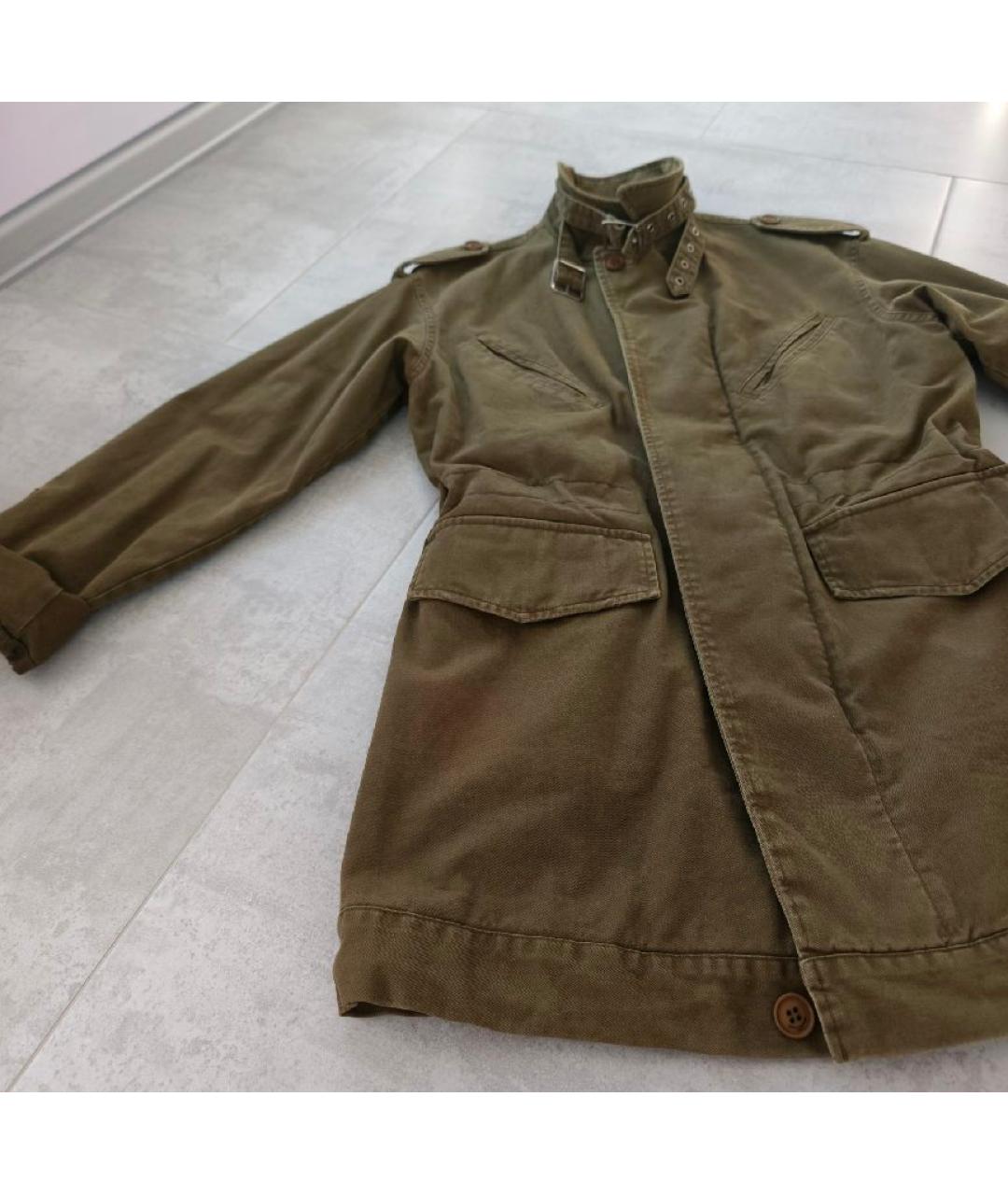 SAINT LAURENT Хаки хлопковая парка, фото 5