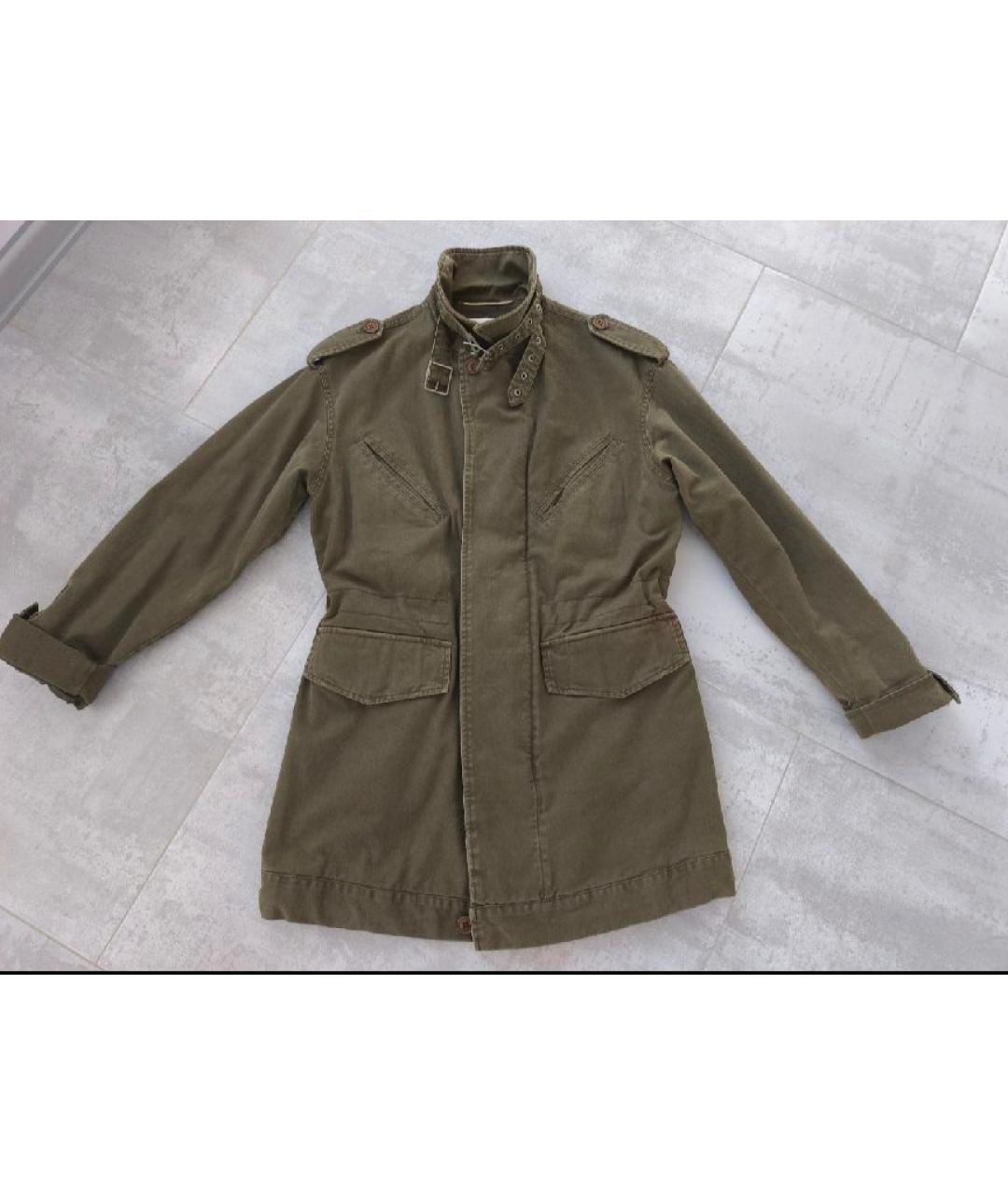 SAINT LAURENT Хаки хлопковая парка, фото 10