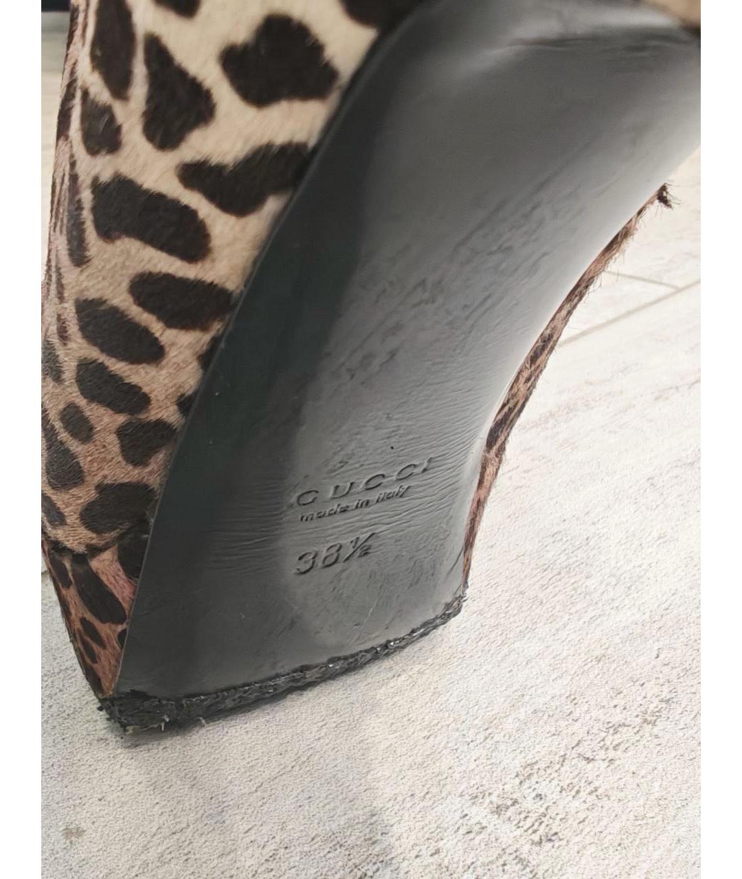 GUCCI Кожаные ботильоны, фото 2