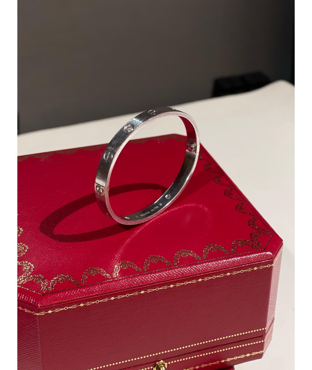 CARTIER Серебрянный браслет из белого золота, фото 4