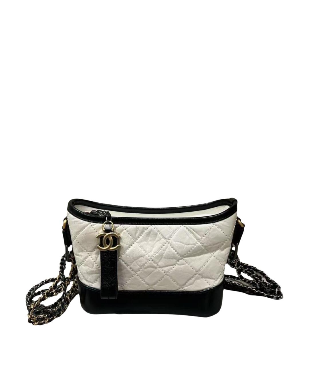 CHANEL Белая кожаная сумка через плечо, фото 1