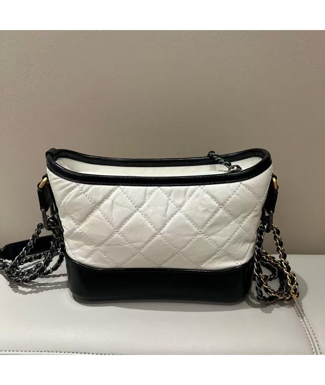 CHANEL Белая кожаная сумка через плечо, фото 3