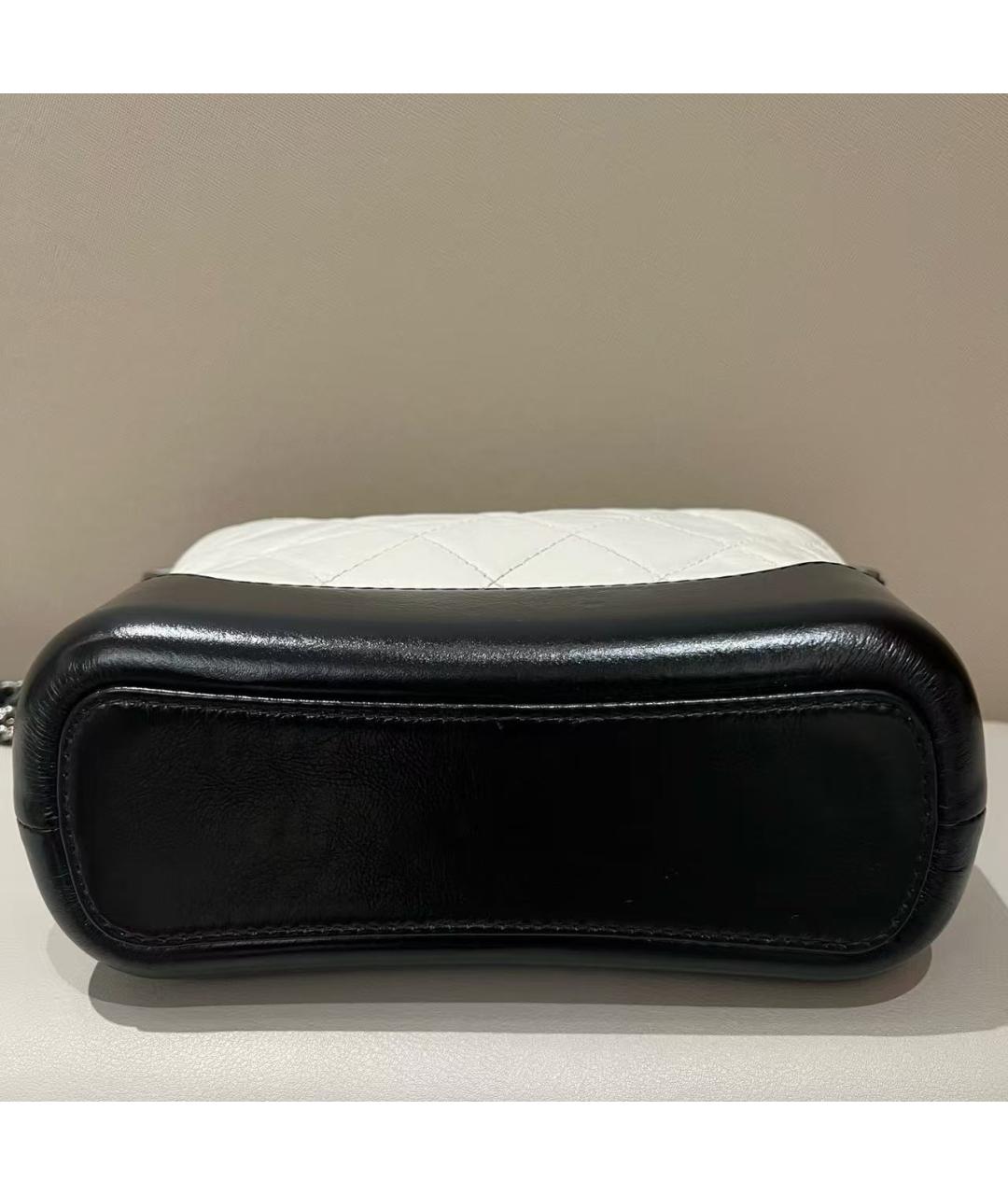 CHANEL Белая кожаная сумка через плечо, фото 4