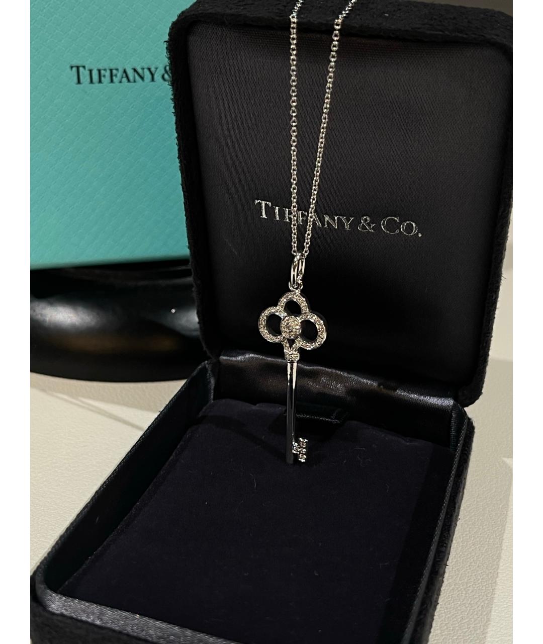 TIFFANY&CO Серебряная подвеска из белого золота, фото 2