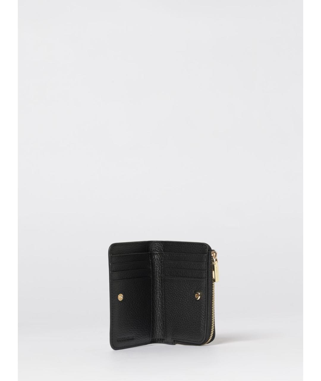 COCCINELLE Черный кожаный кошелек, фото 2