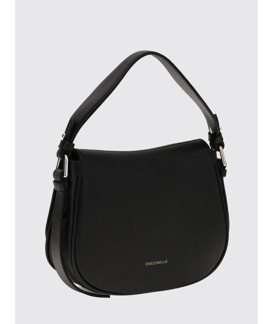 COCCINELLE Черная кожаная сумка через плечо, фото 2
