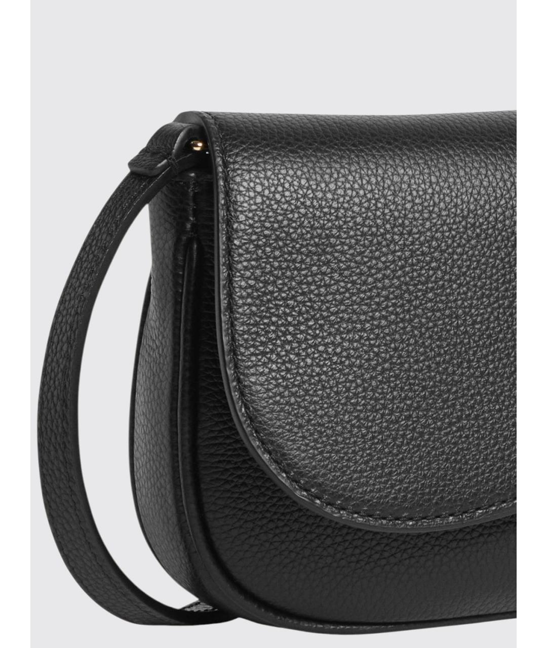 COCCINELLE Черная кожаная сумка через плечо, фото 2