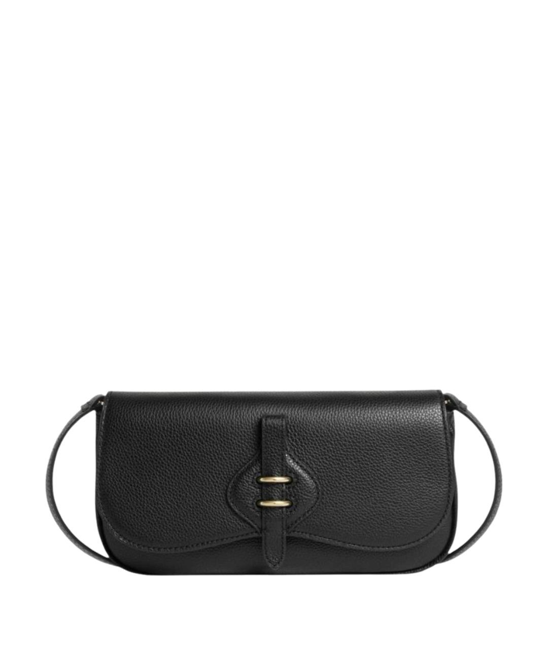 COCCINELLE Черная кожаная сумка через плечо, фото 1