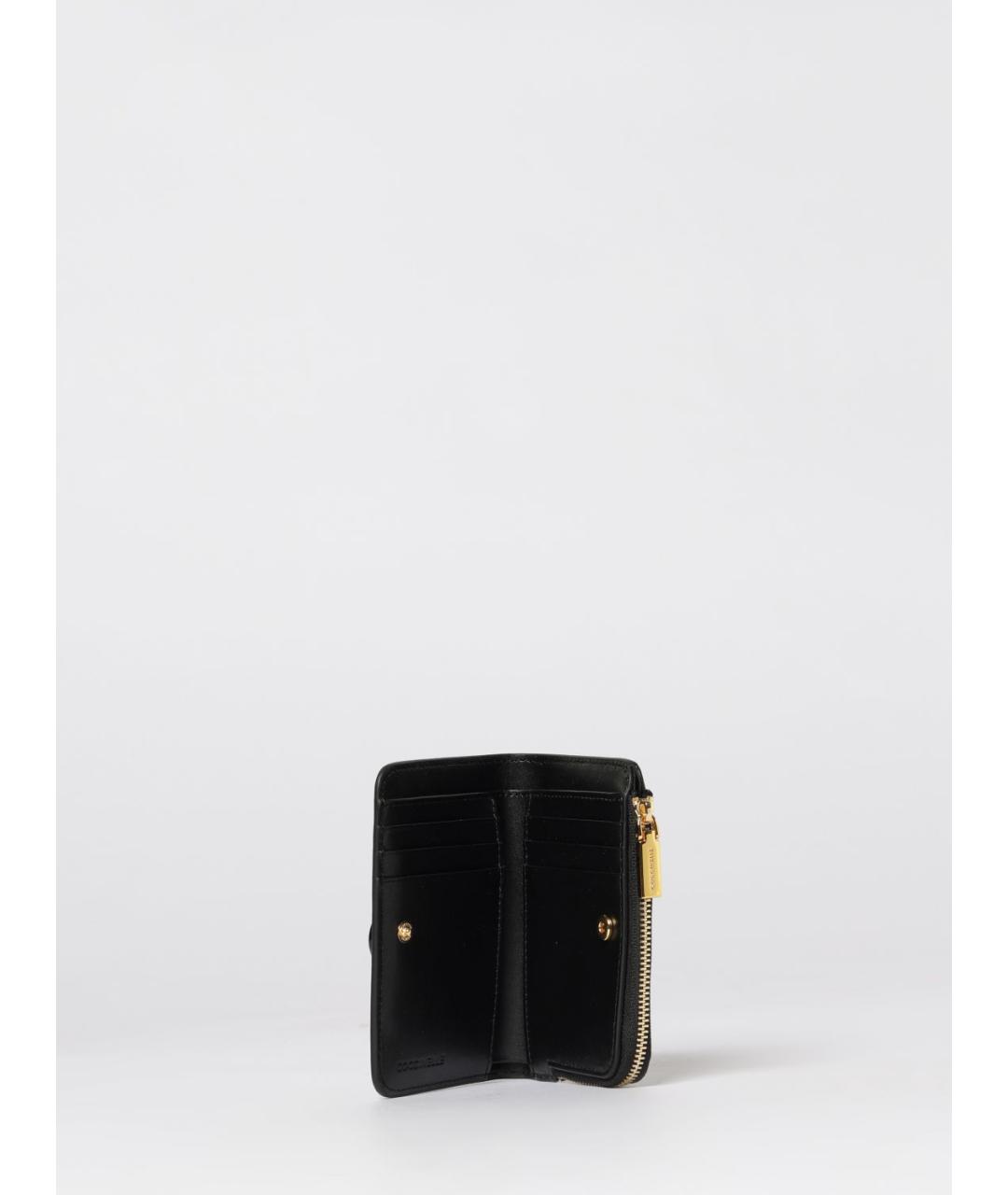COCCINELLE Черный кожаный кошелек, фото 2