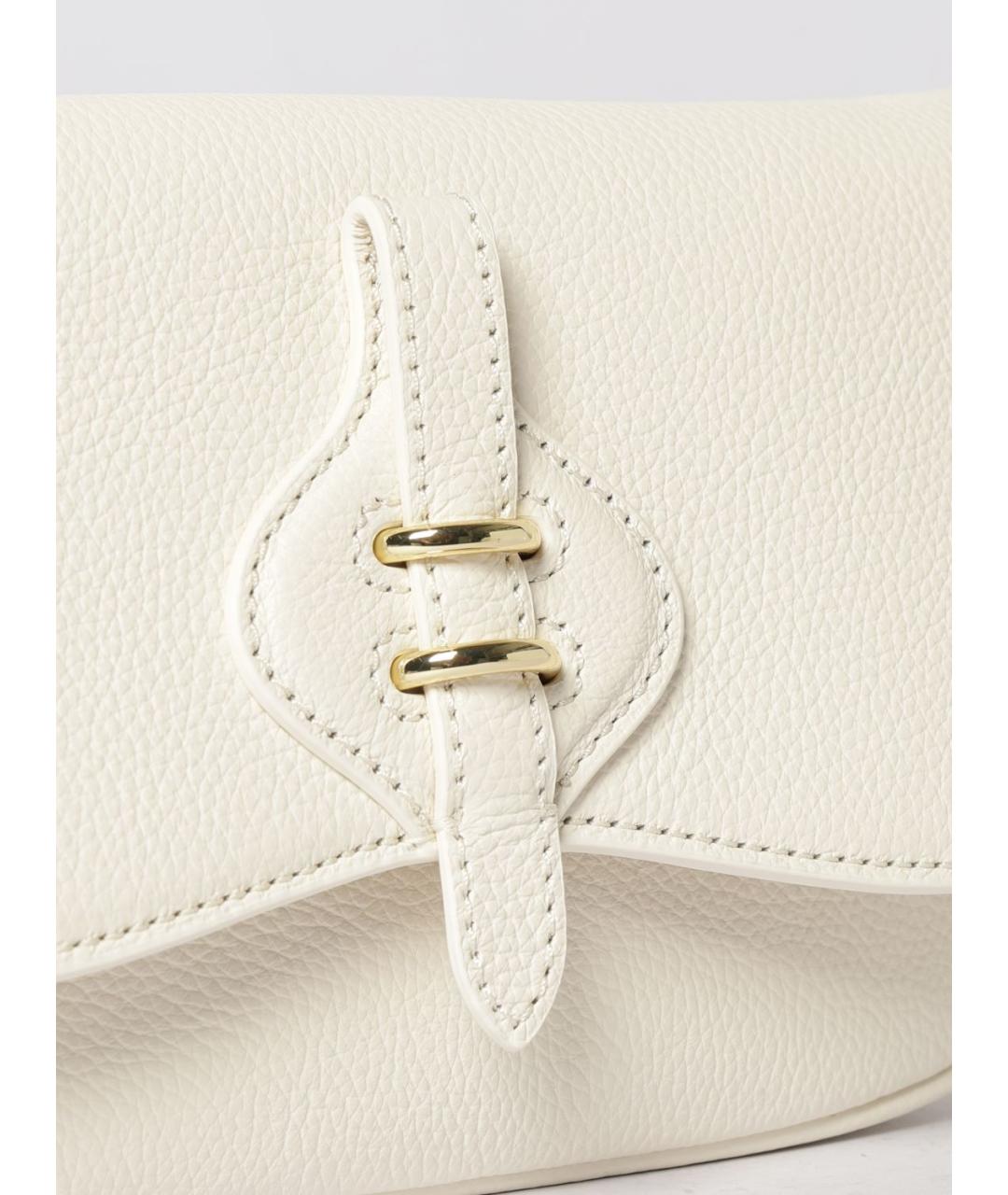 COCCINELLE Белая кожаная сумка через плечо, фото 3