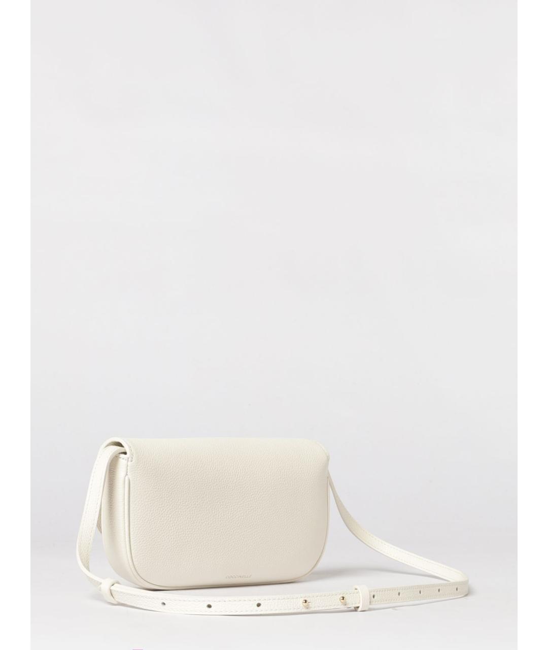 COCCINELLE Белая кожаная сумка через плечо, фото 2