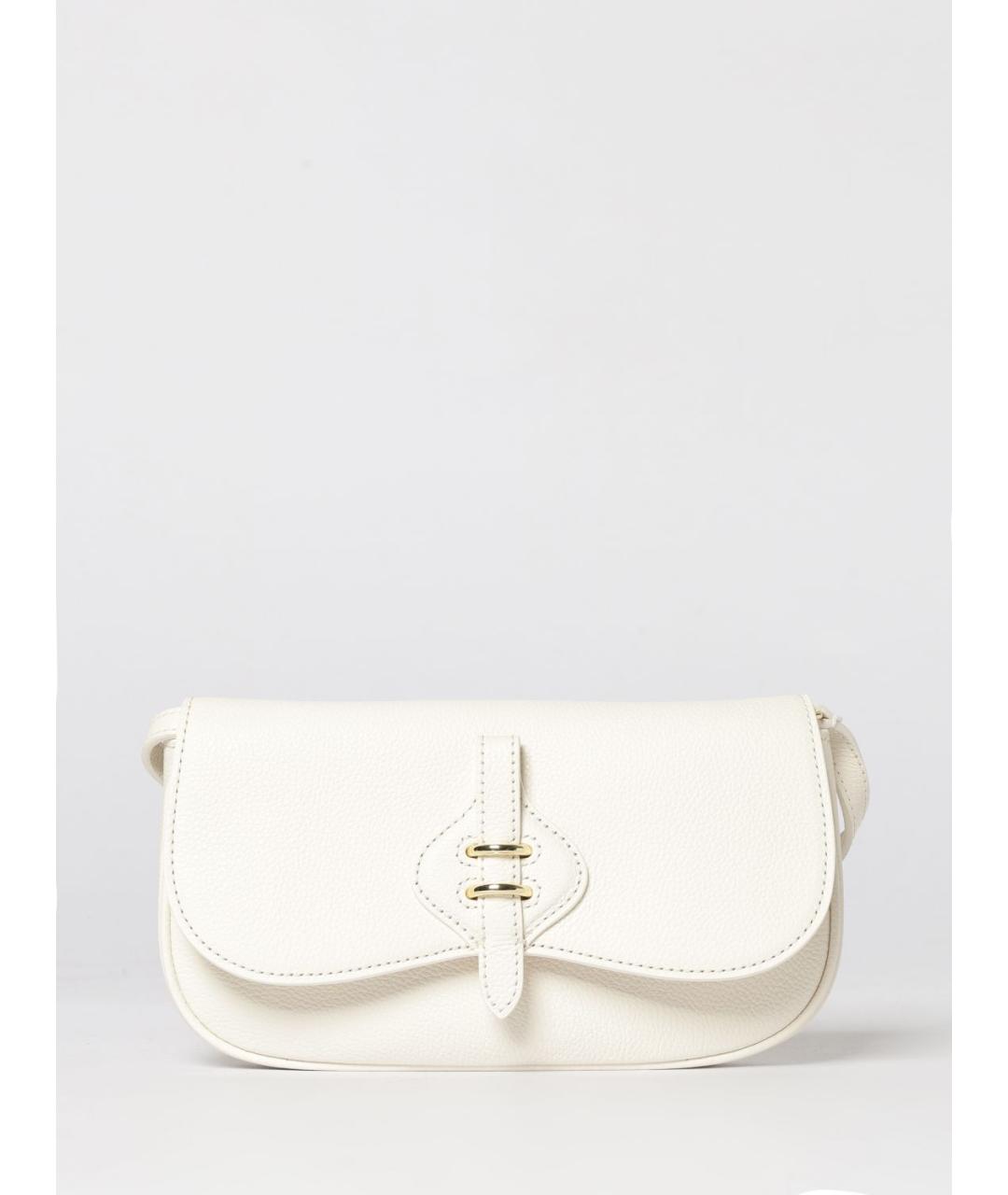 COCCINELLE Белая кожаная сумка через плечо, фото 4