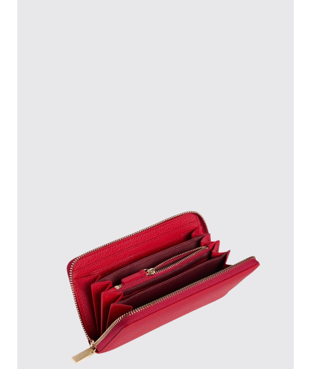 COCCINELLE Красный кожаный кошелек, фото 2