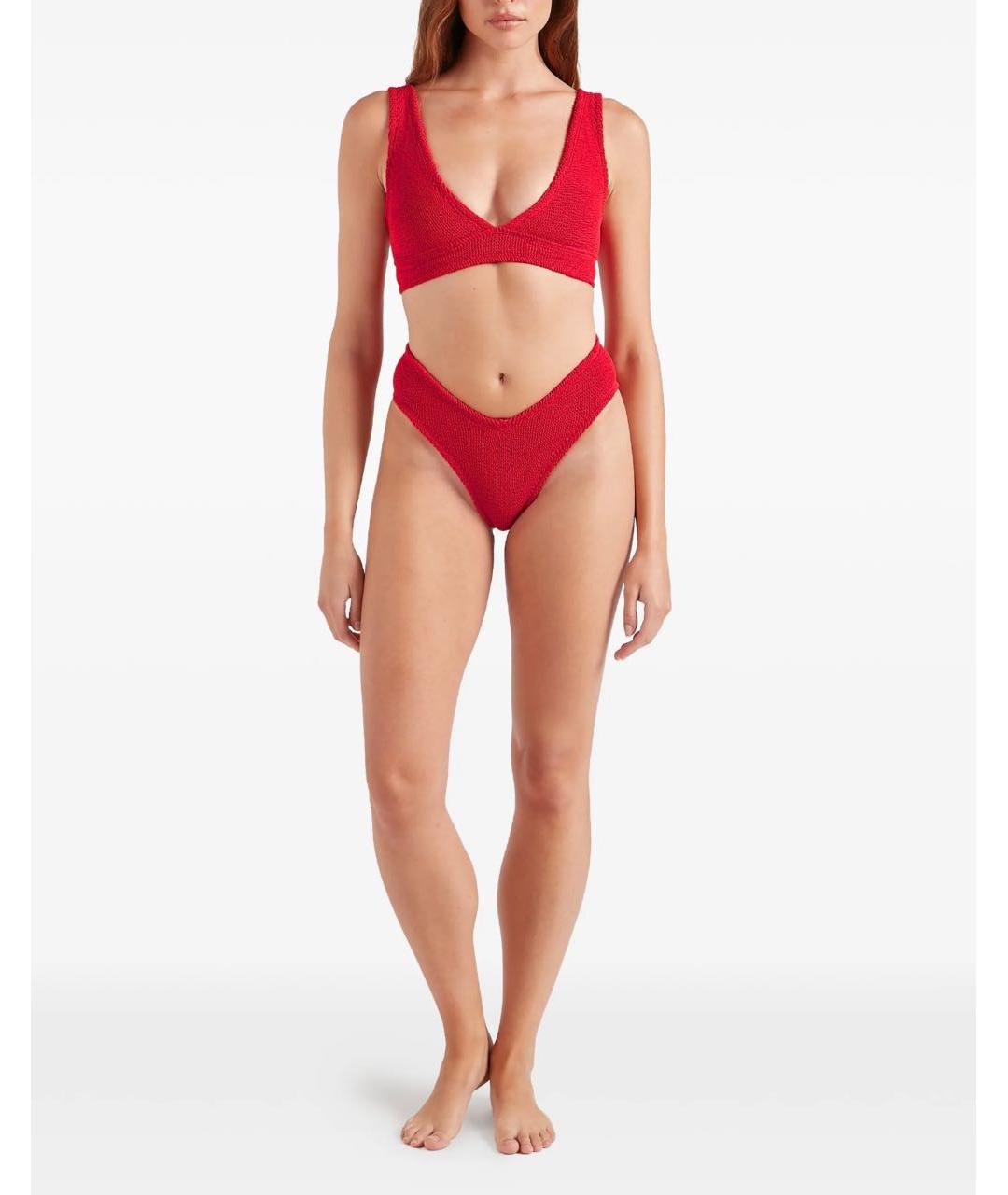 HUNZA G Красный купальник, фото 3