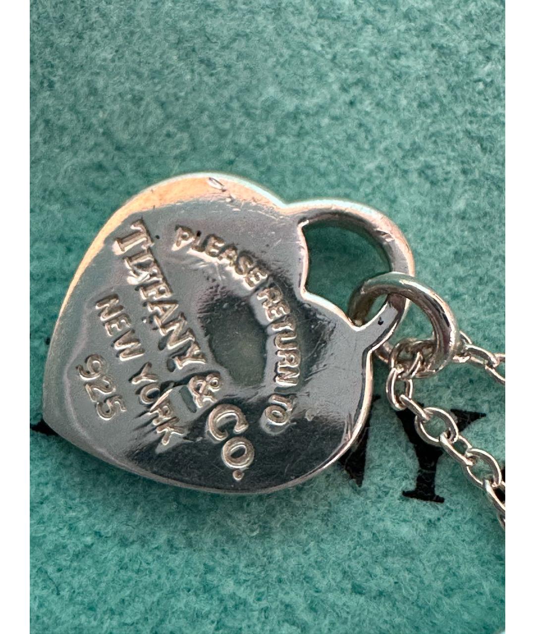 TIFFANY&CO Бирюзовое серебряное колье, фото 4