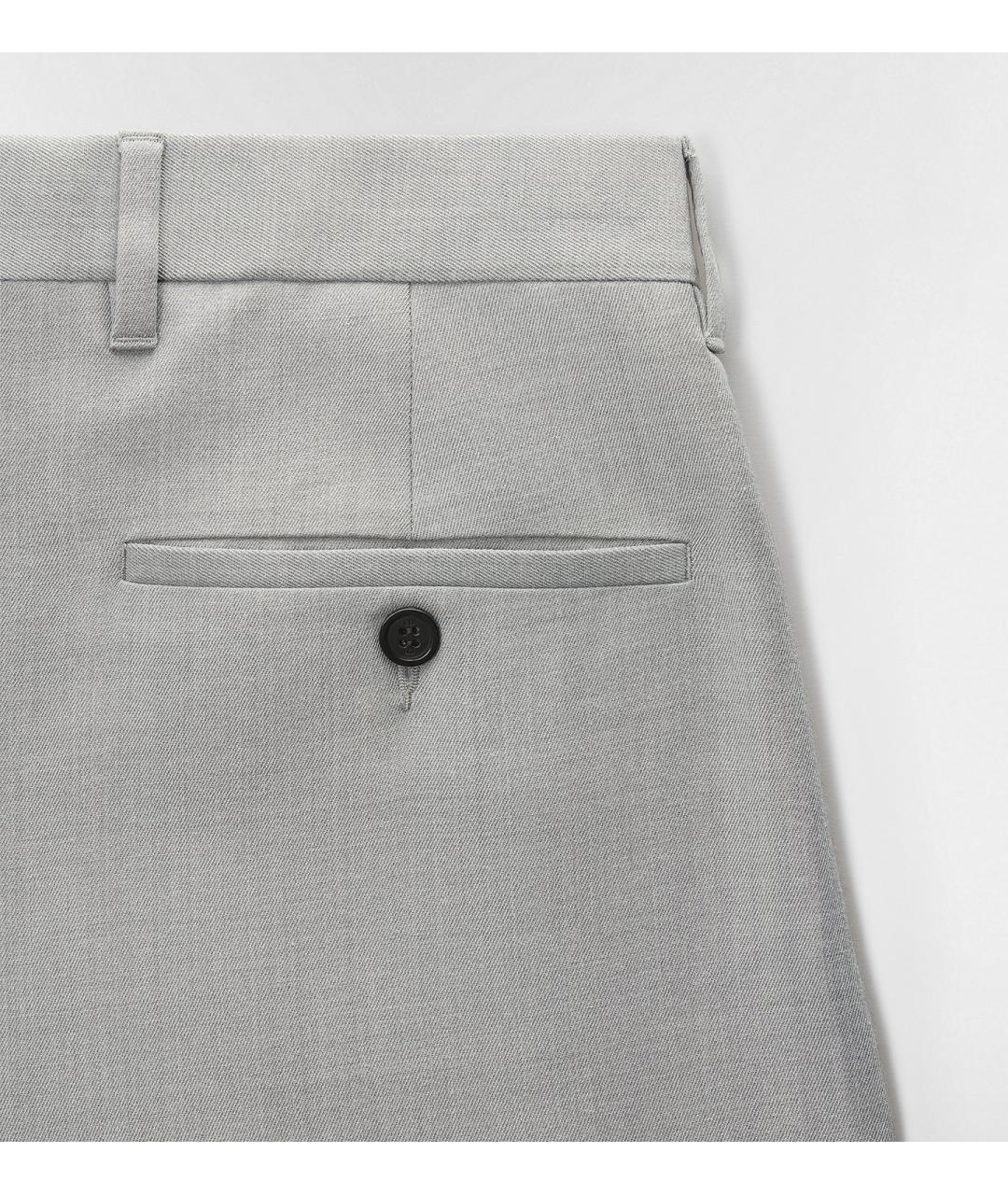 CHRISTIAN DIOR Серые классические брюки, фото 3