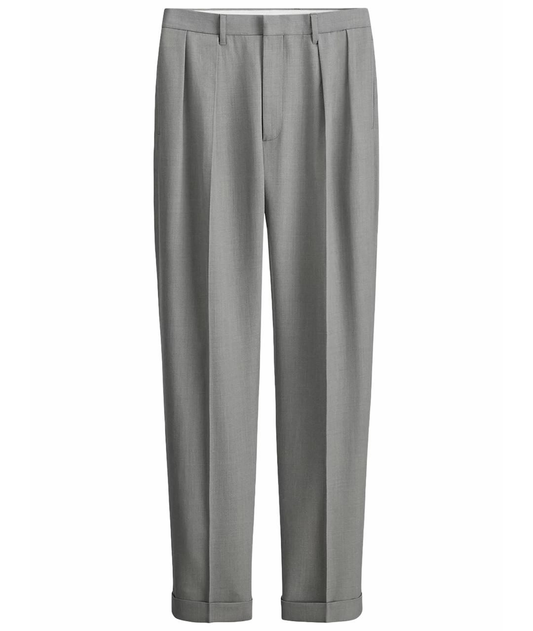 CHRISTIAN DIOR Серые классические брюки, фото 1