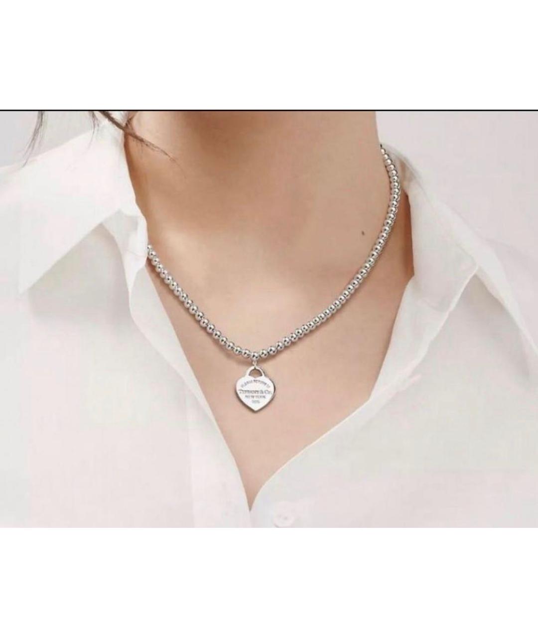 TIFFANY&CO Серебряное серебряное колье, фото 7