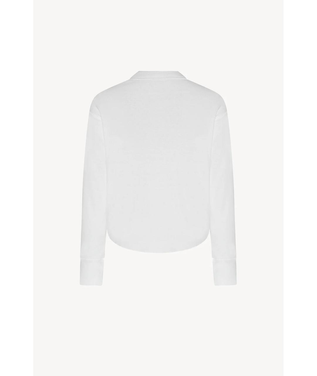 THE ROW Белый хлопковый кардиган, фото 2