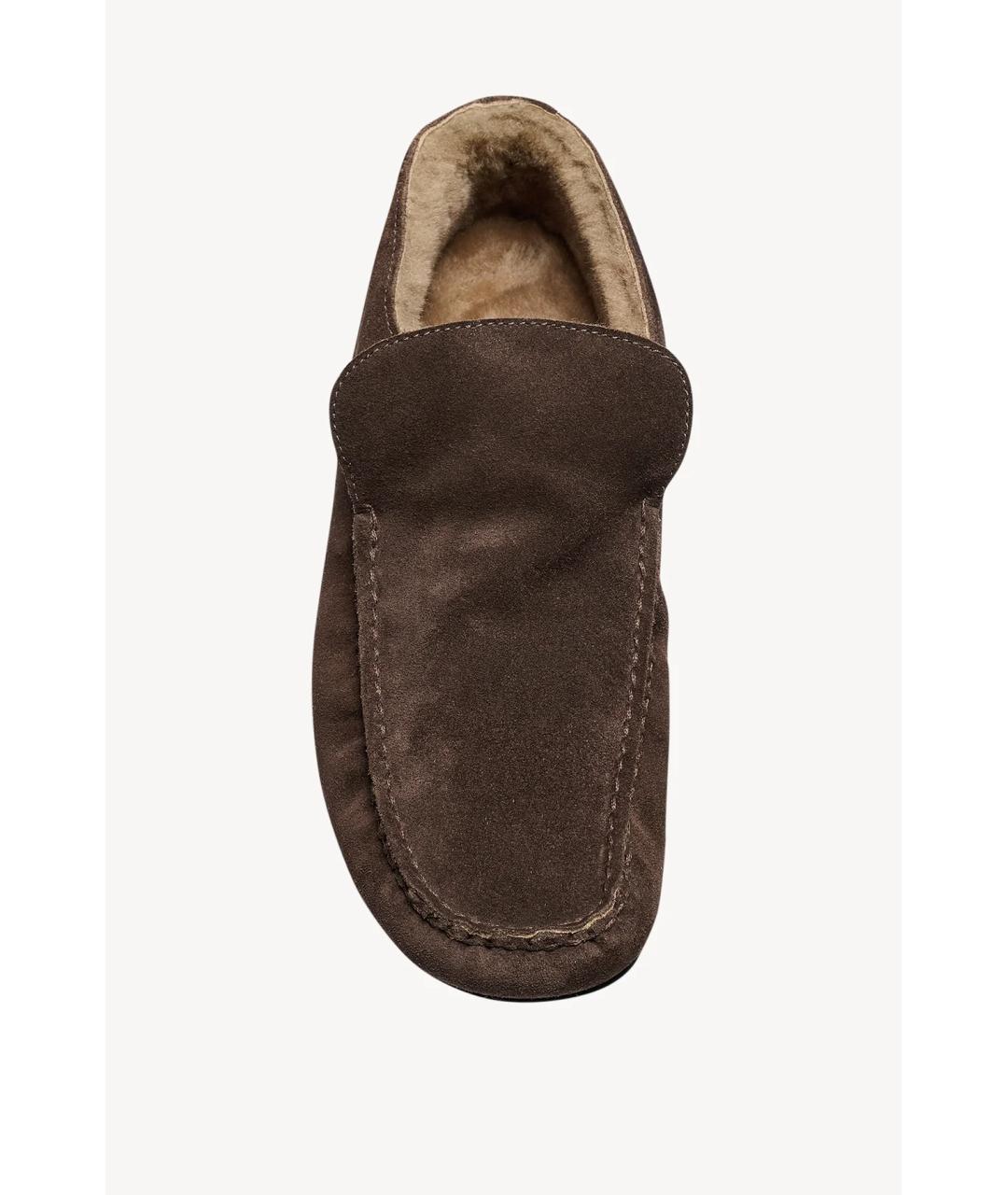 THE ROW Коричневые замшевые лоферы, фото 3