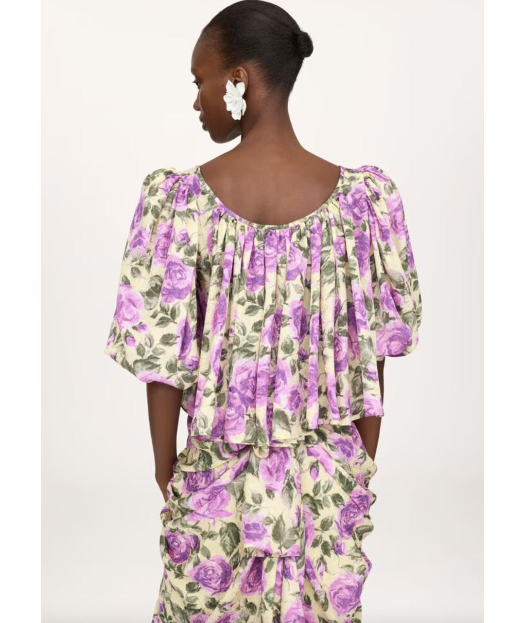 CHLOE Фиолетовая шелковая блузы, фото 4