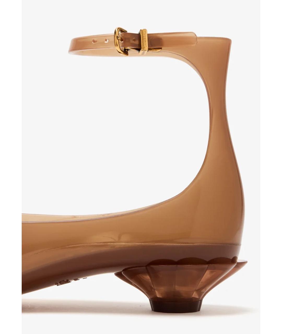 CHLOE Бежевые резиновые босоножки, фото 2