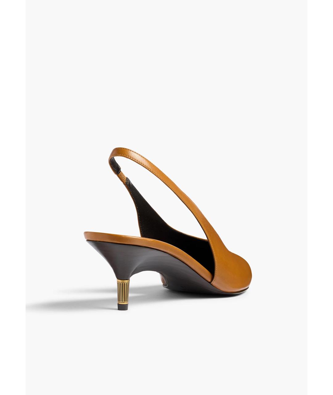 KHAITE Бежевые кожаные туфли, фото 4