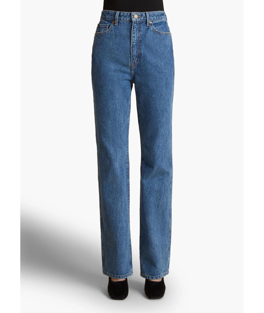 KHAITE Антрацитовые прямые джинсы, фото 2