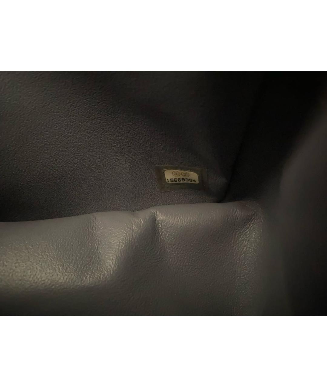 CHANEL Фиолетовая кожаная сумка через плечо, фото 5