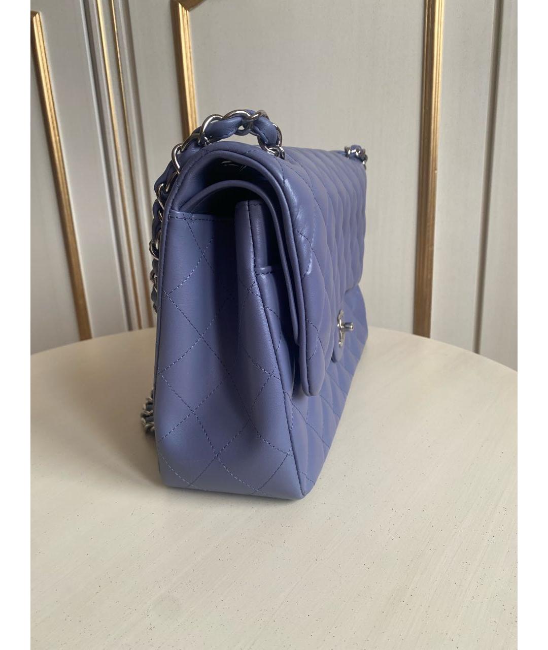 CHANEL Фиолетовая кожаная сумка через плечо, фото 2