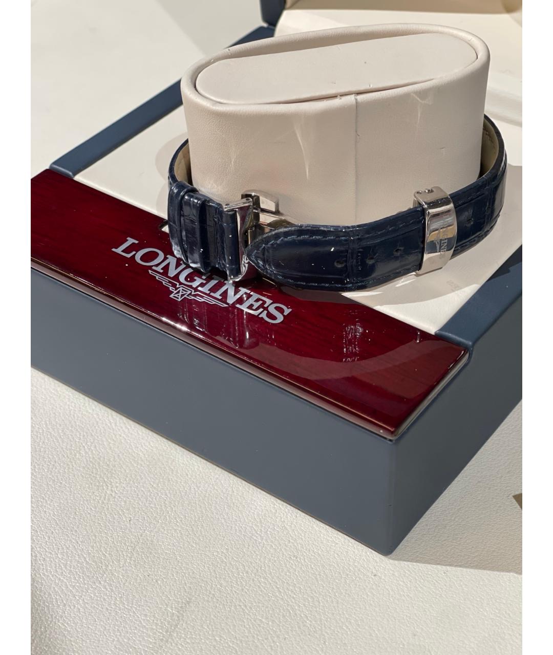 LONGINES Белые стальные часы, фото 4