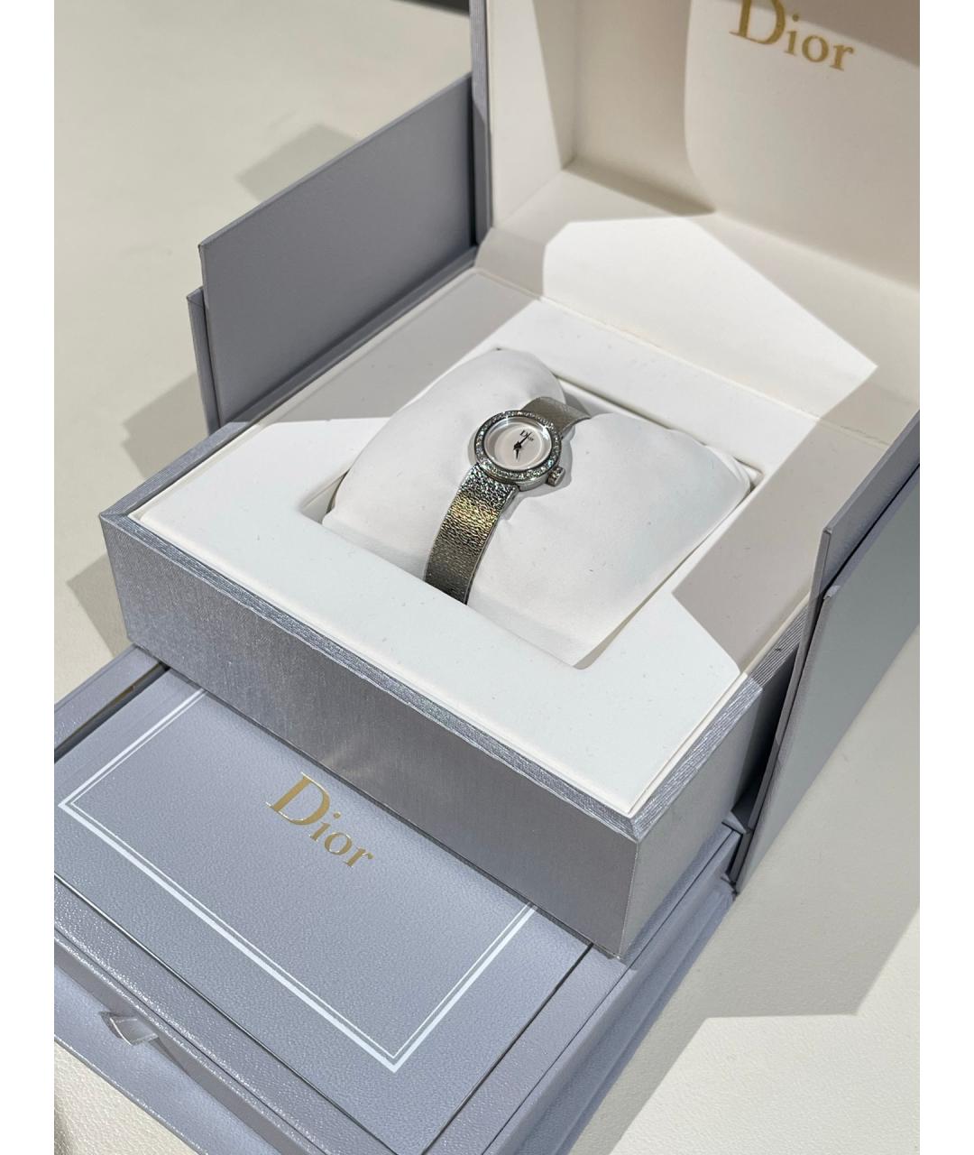 CHRISTIAN DIOR Белые стальные часы, фото 2