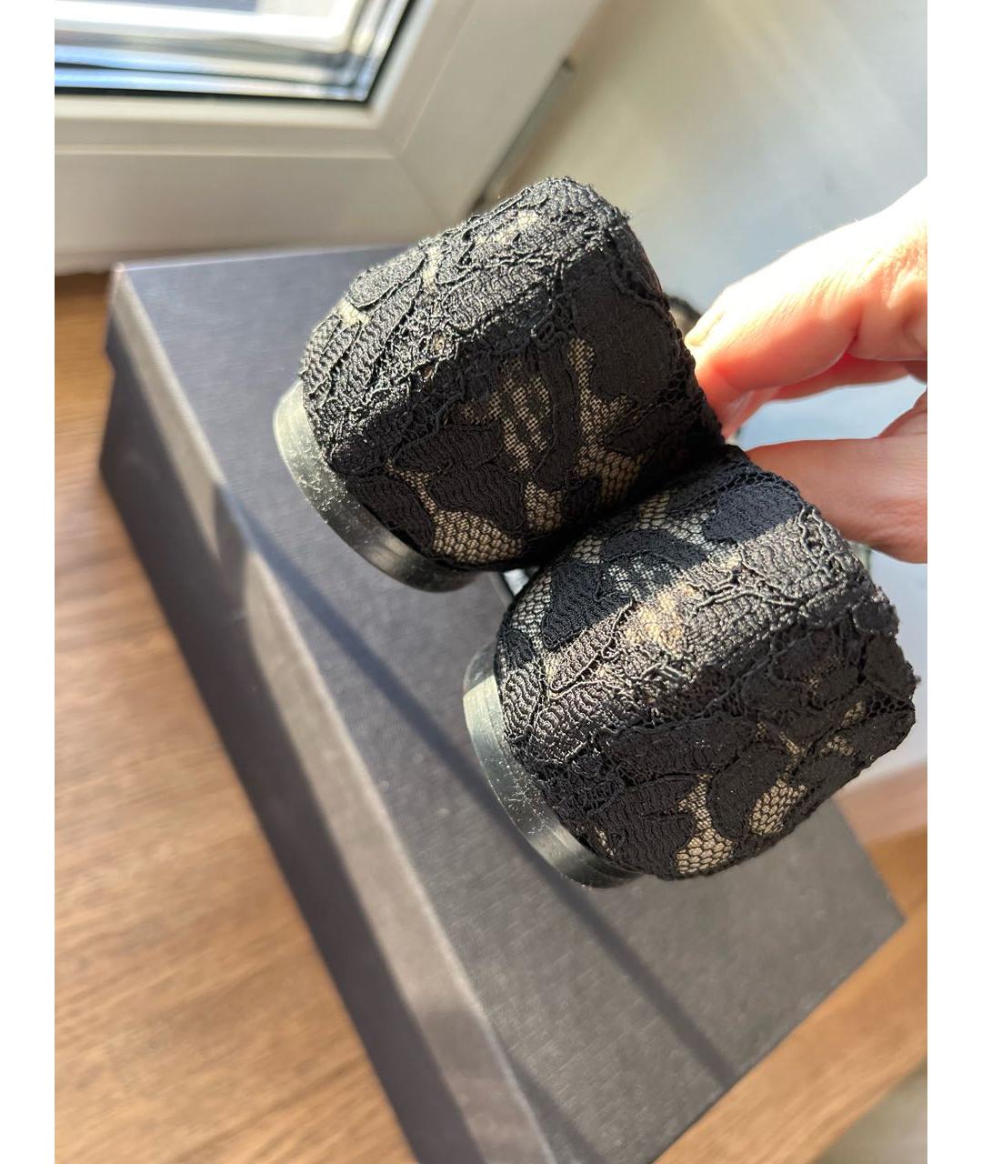 DOLCE&GABBANA Черные кожаные лоферы, фото 5