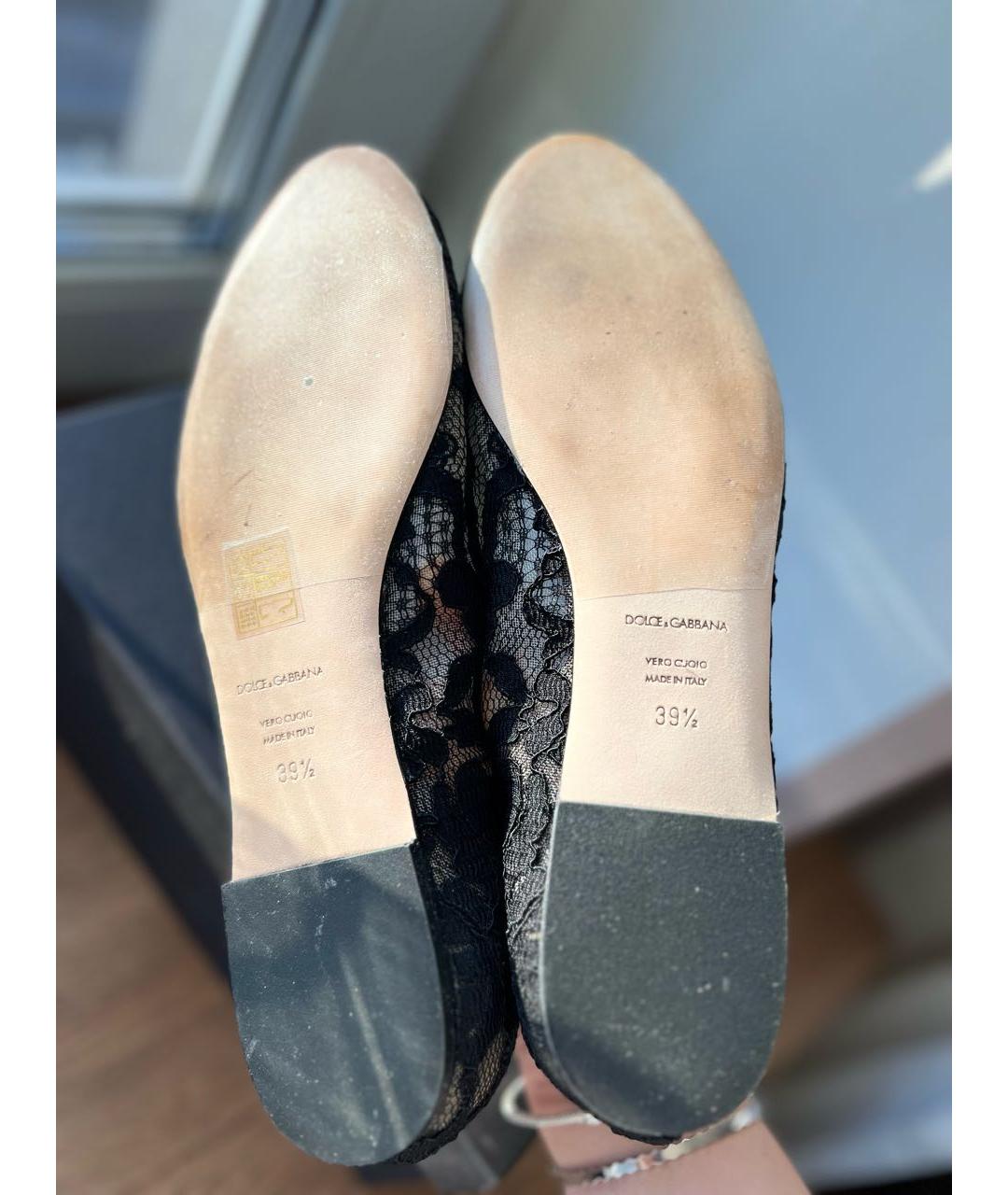 DOLCE&GABBANA Черные кожаные лоферы, фото 6