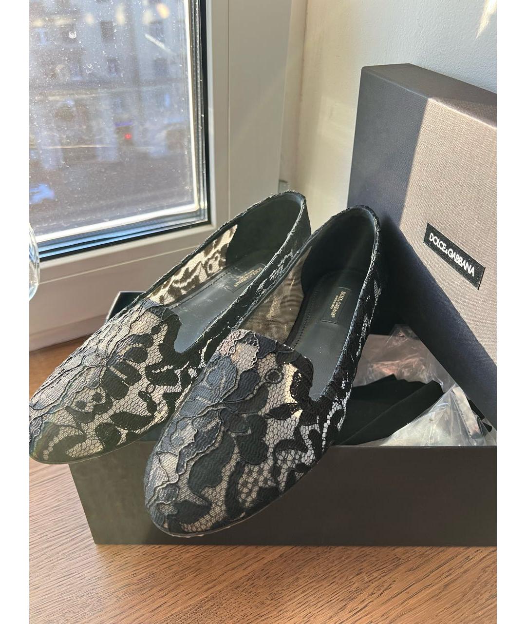 DOLCE&GABBANA Черные кожаные лоферы, фото 8