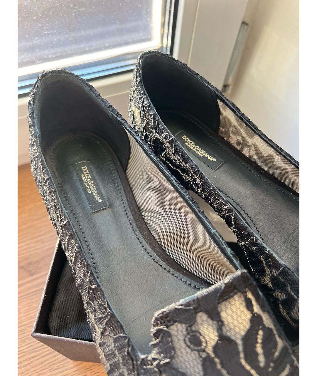 DOLCE&GABBANA Черные кожаные лоферы, фото 3