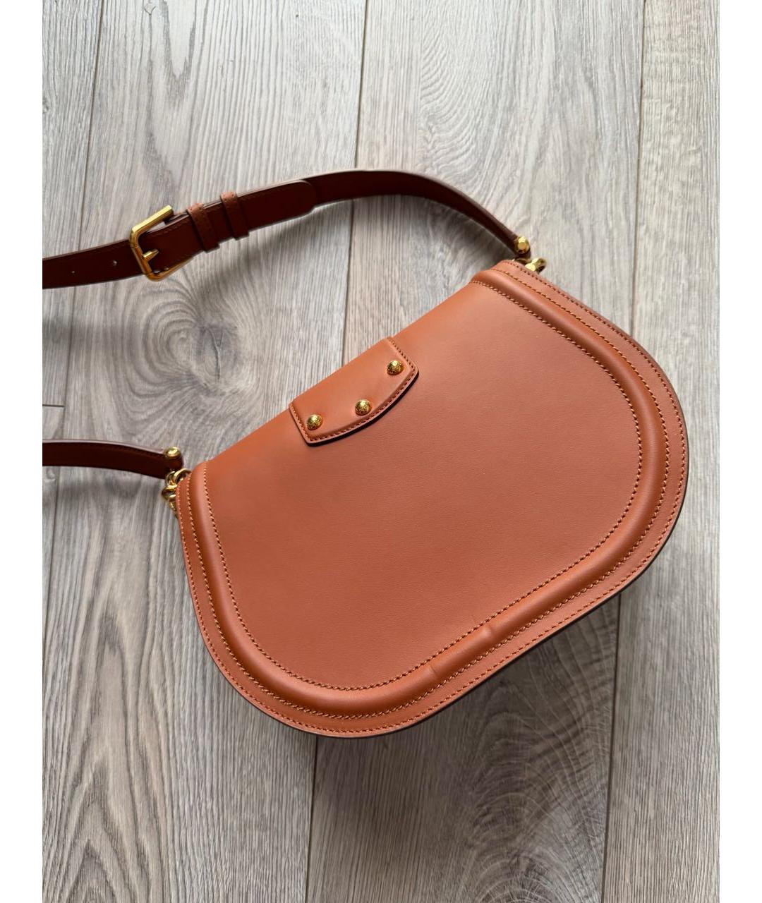 DOLCE&GABBANA Коричневая кожаная сумка через плечо, фото 2