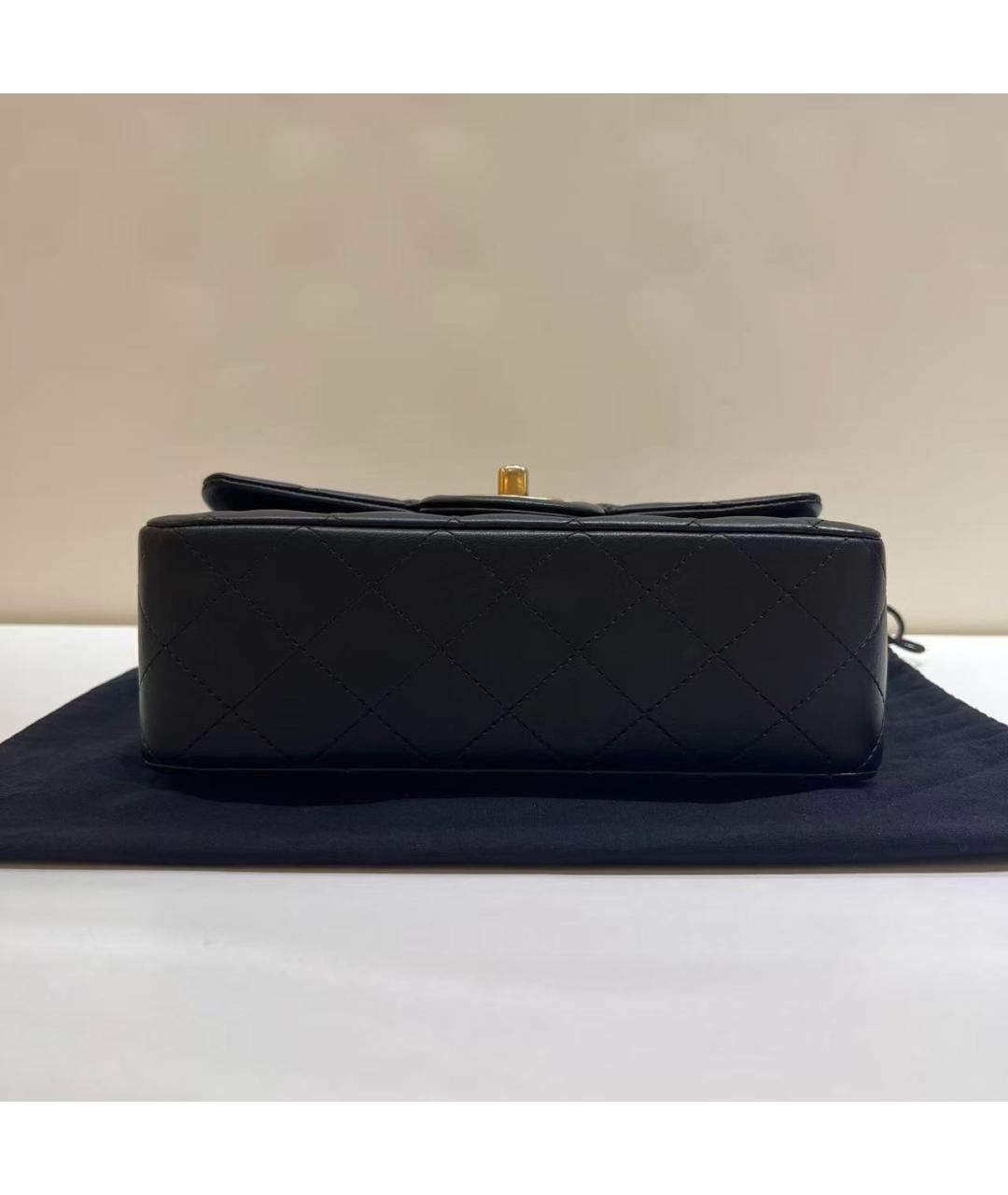 CHANEL Черная кожаная сумка через плечо, фото 6