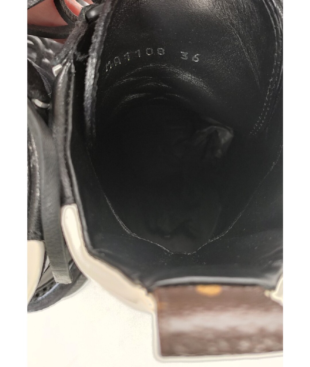 LOUIS VUITTON PRE-OWNED Черные текстильные ботинки, фото 7