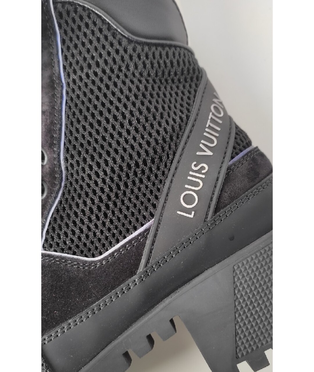 LOUIS VUITTON PRE-OWNED Черные текстильные ботинки, фото 6