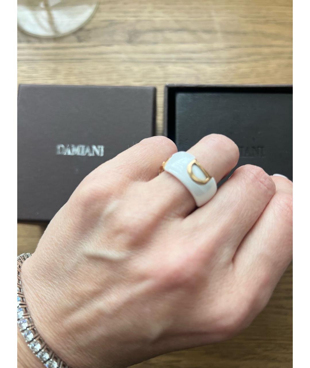 DAMIANI Белое керамическое кольцо, фото 3