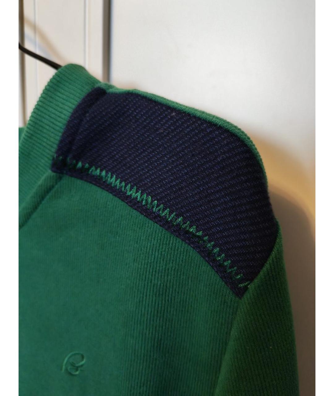 BRIONI Зеленый хлопковый джемпер / свитер, фото 6