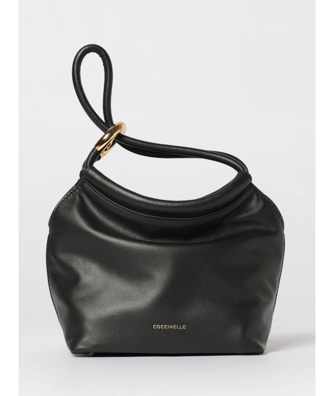 COCCINELLE Черная кожаная сумка через плечо, фото 4