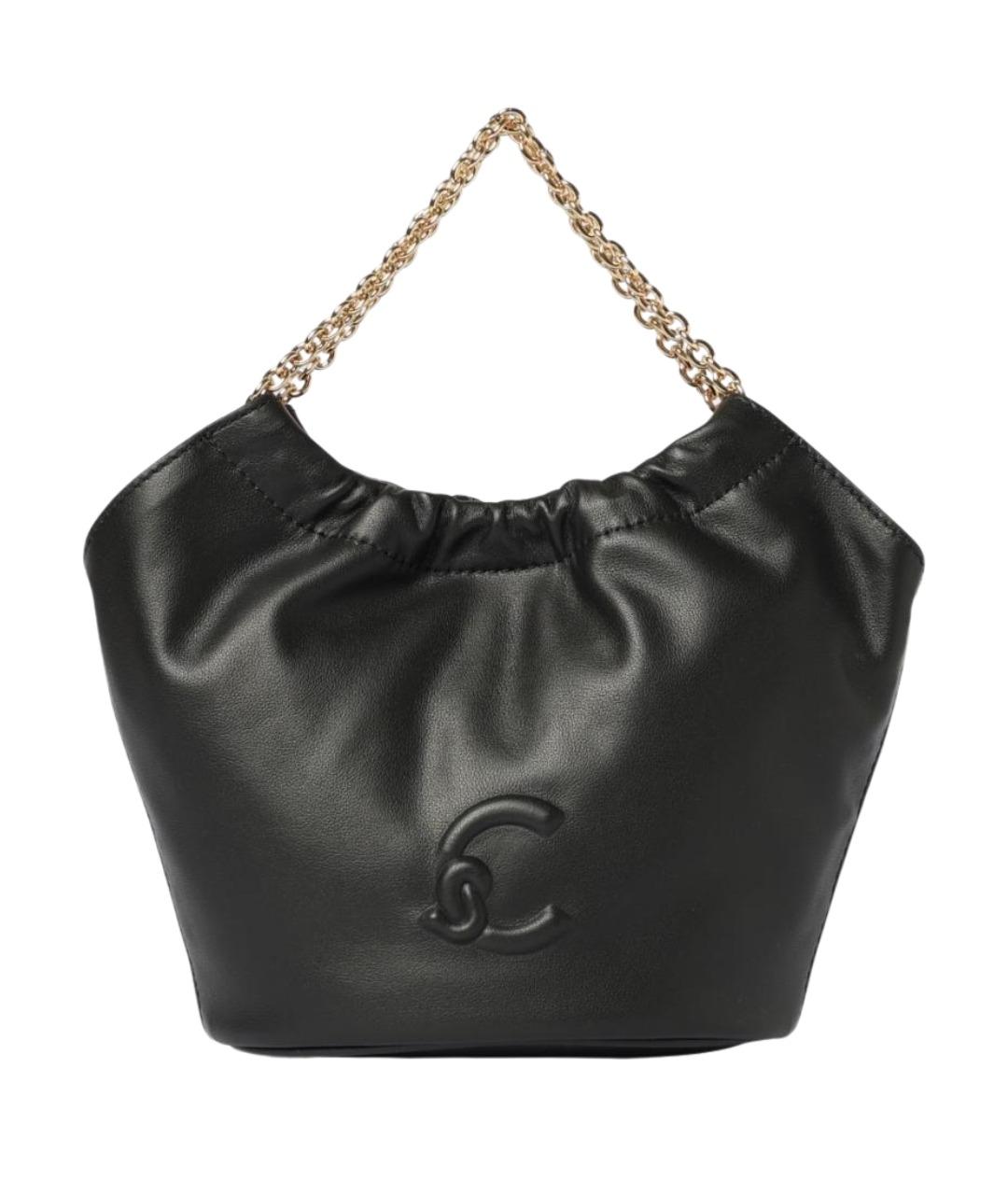 COCCINELLE Черная кожаная сумка через плечо, фото 1