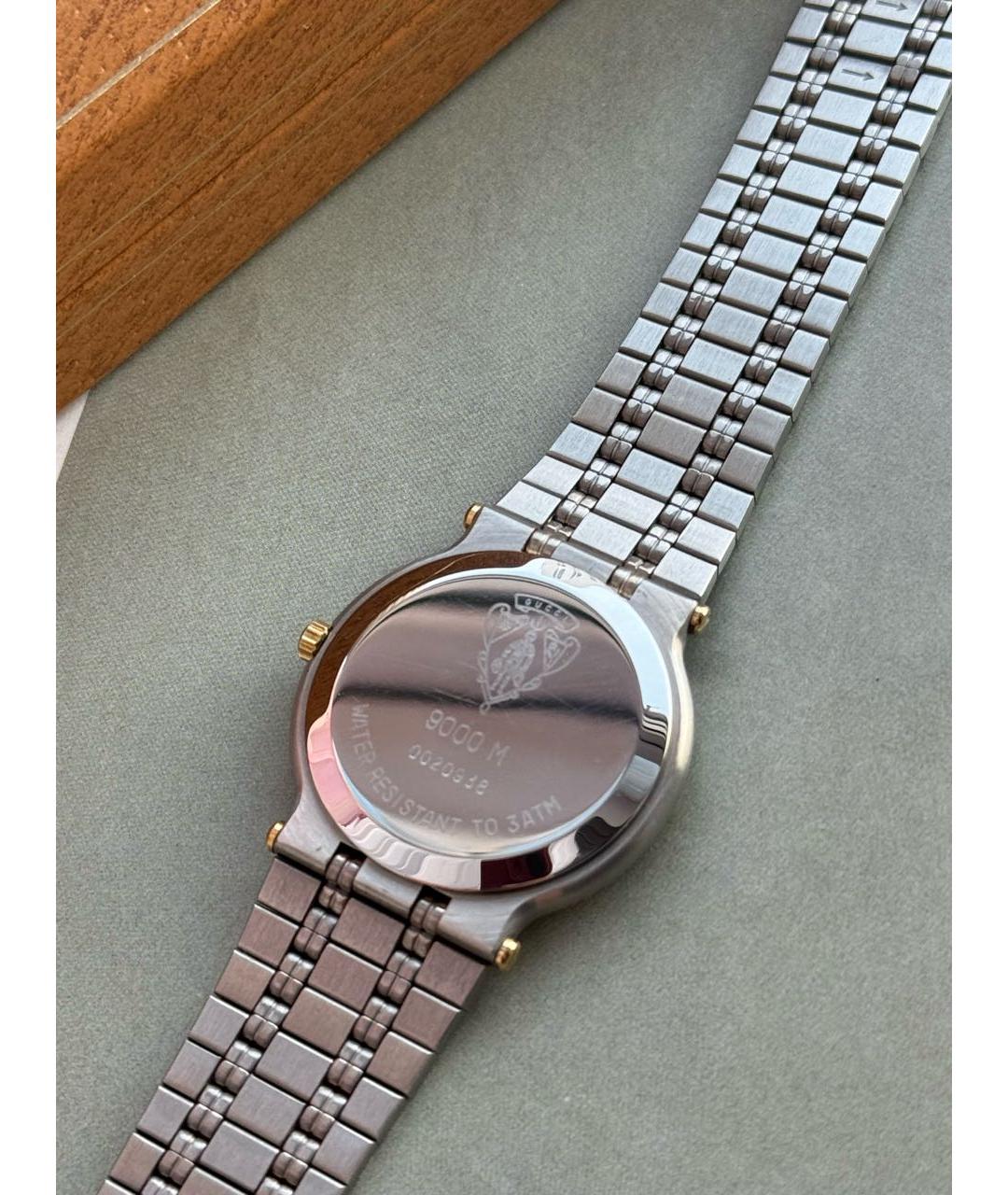 GUCCI Серебряные стальные часы, фото 5