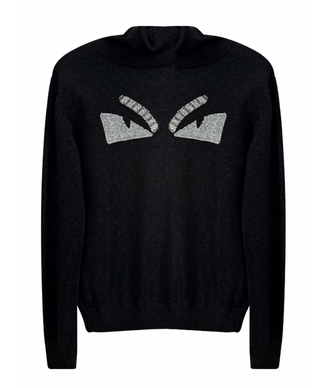 FENDI Черная шерстяная водолазка, фото 1